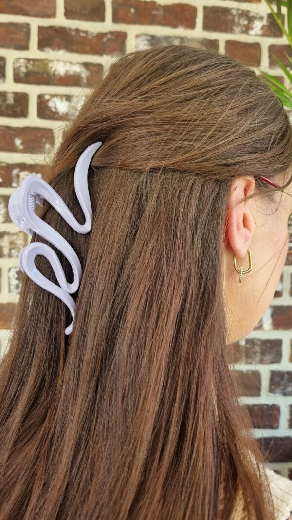 Haar klem klip licht paars krul geit boerin