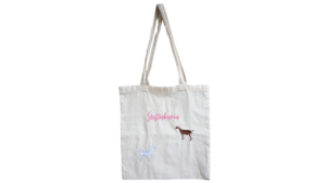 Geitenboerin tas toto bag kartoen Nubische geiten nederlandse shopping bag
