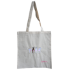 Geitenboerin tas toto bag kartoen roze bruin uier geiten melken shopping bag