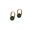 Groen goud oorbel hooibaal geit boerin
