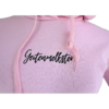 Hoodie roze geitenmelkster geit boerin zwart capuchon