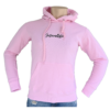 Hoodie roze geitenmelkster geit boerin zwart sweater