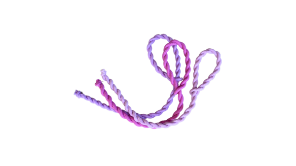 Licht paars donker elastiek touw geit boerin stijlvol elastiek