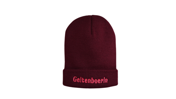 Muts burgundy geit boerin wol warm winter