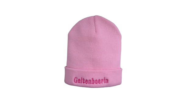 Muts rose geit boerin wol warm winter