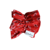 Pols scrunchie knot rood paisley print geit boerin boerenzakdoek