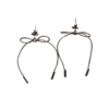Strik oorbel zilver geit boerin