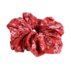 XXL scrunchie rood paisley print hand geit boerin boeren zakdoek