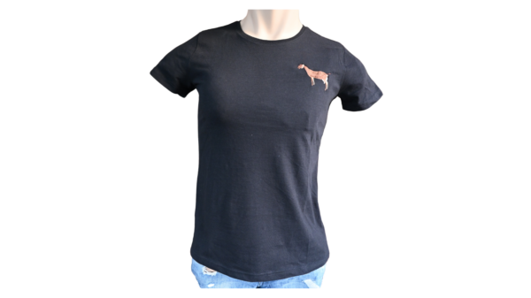 t-shirt geitenras nubische geit boerin ronde hals