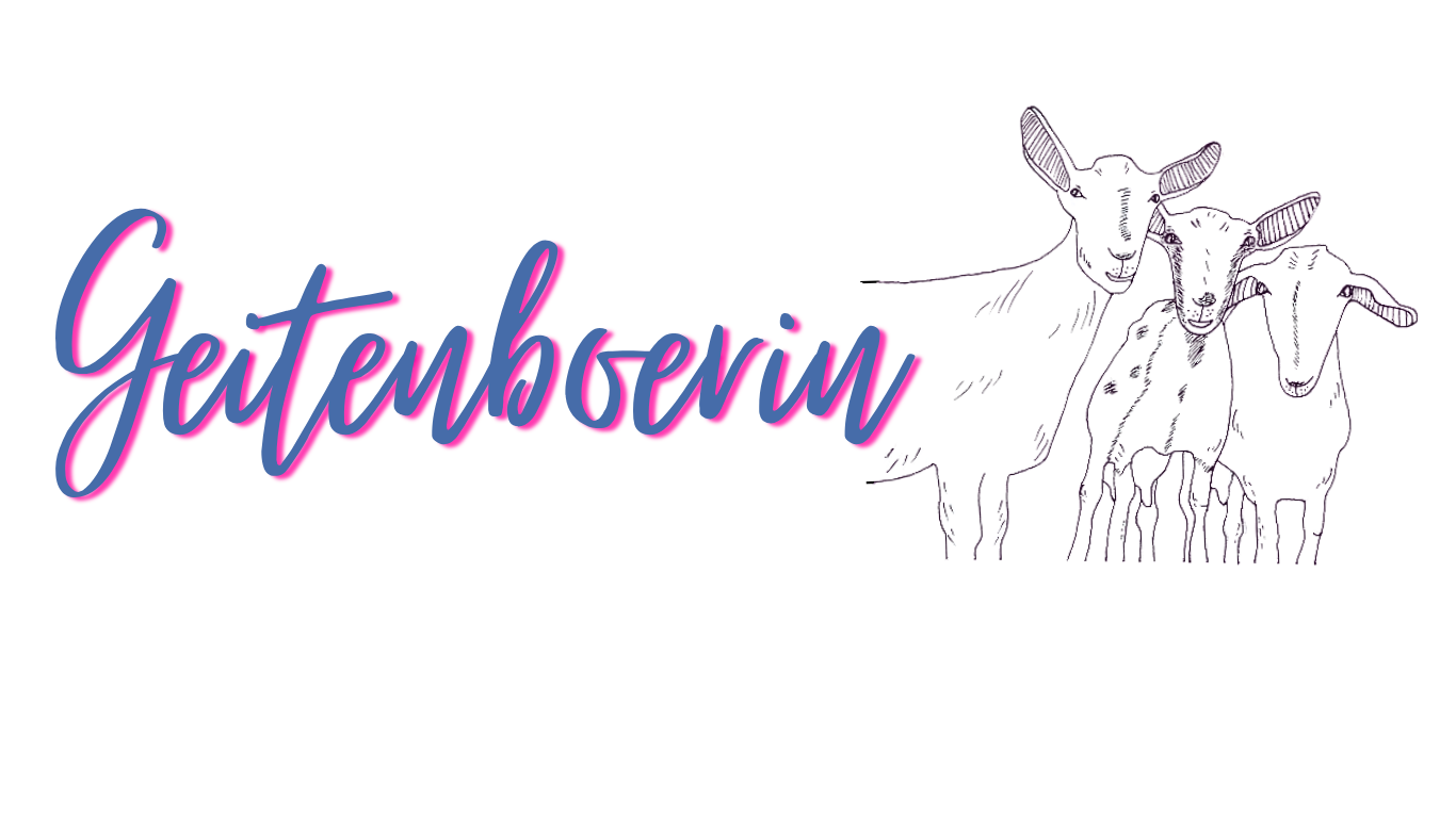 Logo geitenboerin geiten paars roze webshop geit tekening