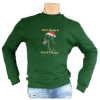 Sweater merry goatmas geitenboerin geit rood wit grijs bel muts kerst trui