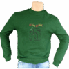 Sweater trui geitenboerin groen kerst let it goat geit muziek rood, geel